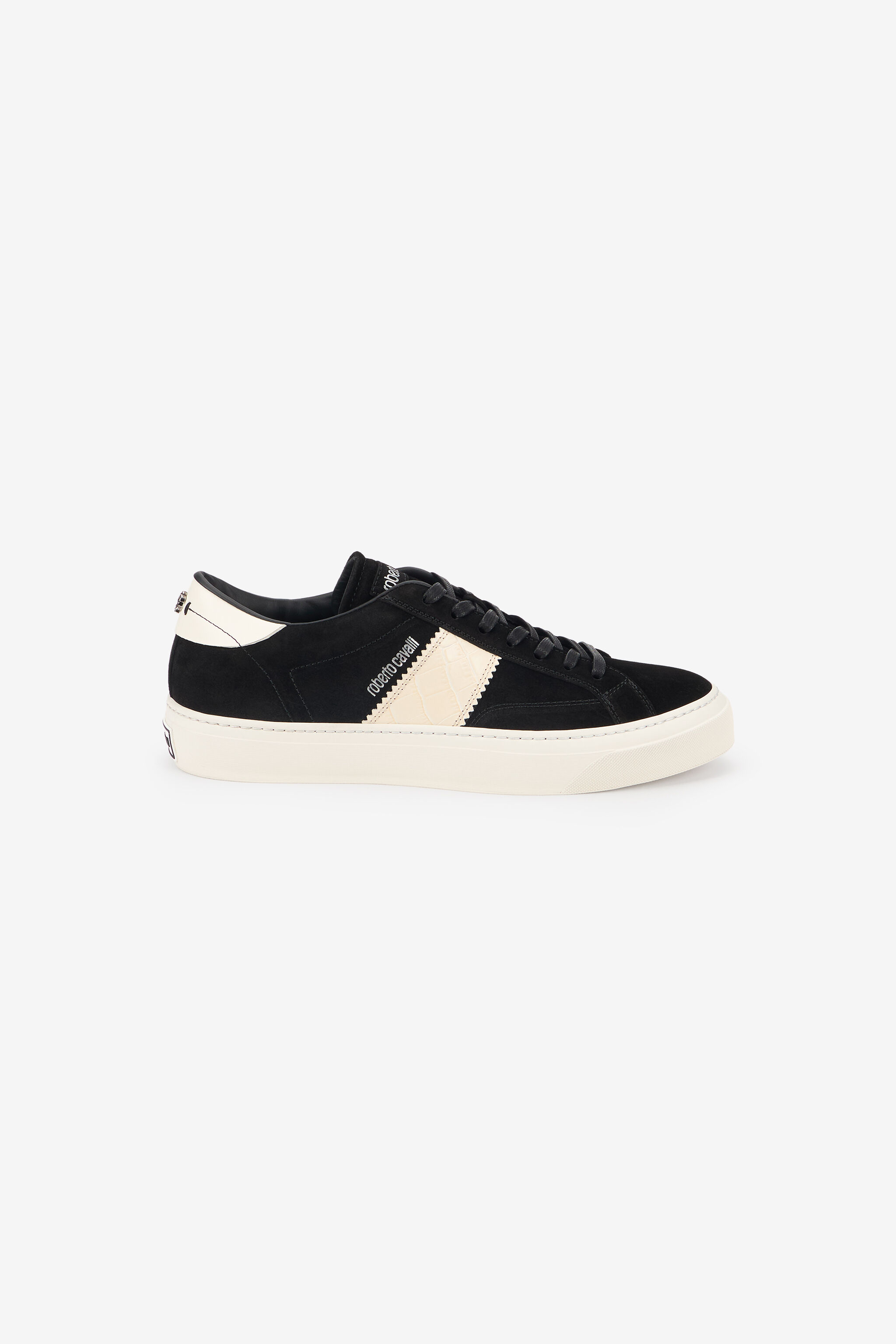 RC Sneakers nere con banda laterale avorio RC Sneakers nere con banda laterale avorio BLACK TOS00K-PZC15