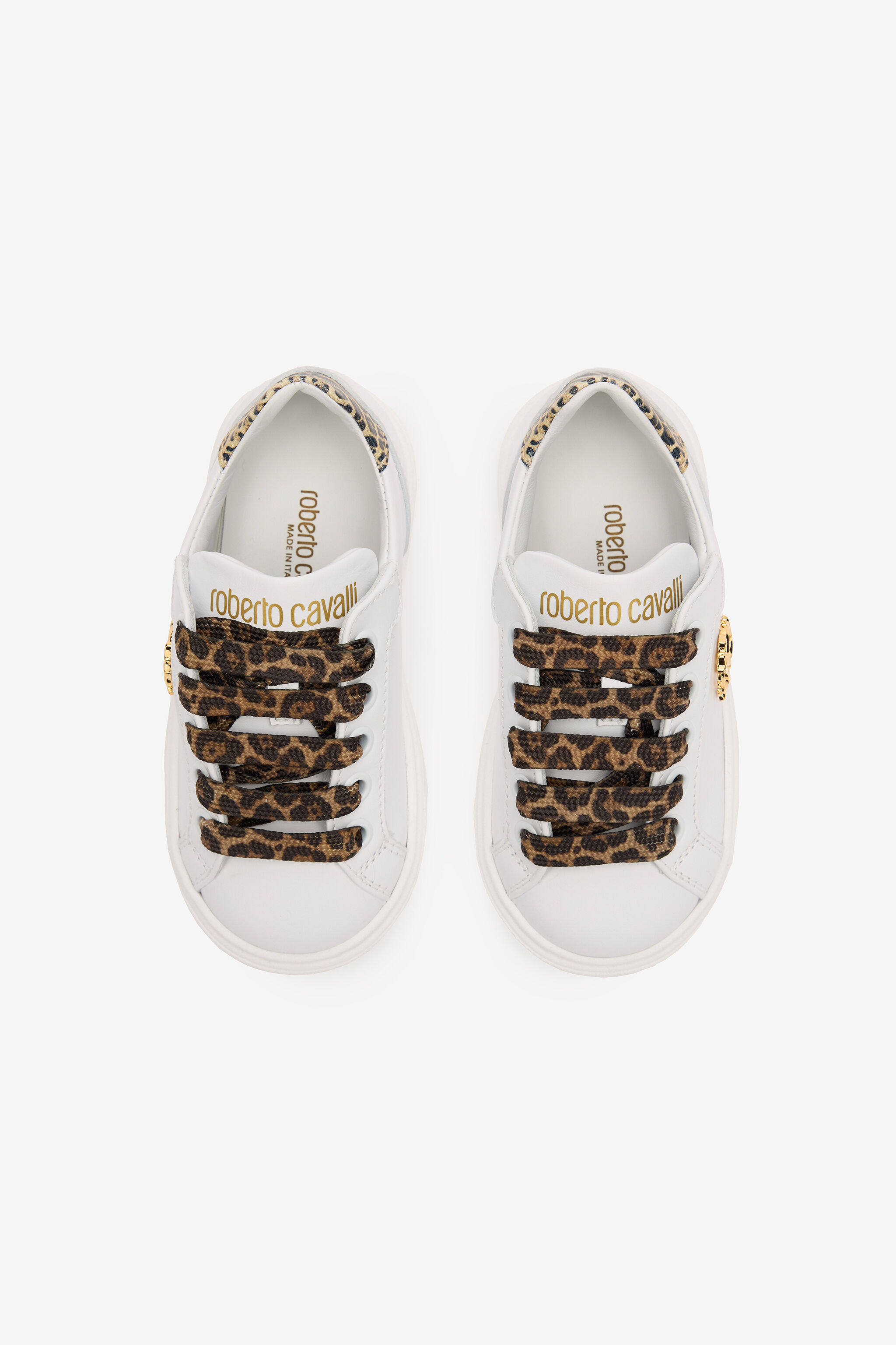 JU Sneakers With Jaguar Skin Details WHITE/JAGUAR TJS02D-PZJ02