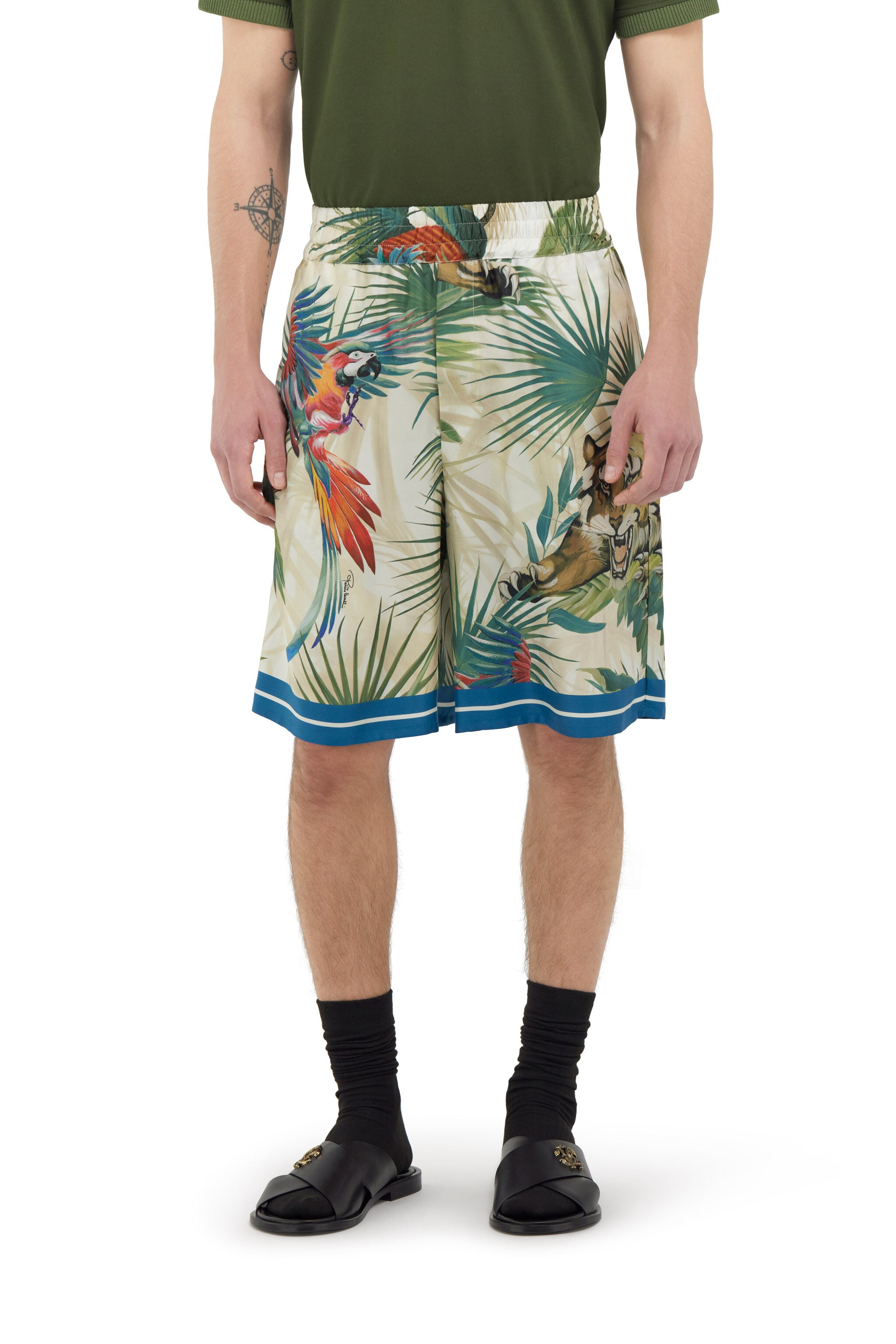RC Jungle Print Shorts Grün SRT272-4QL46