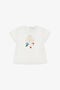 JU T-shirt à logo RC Blanc TJT605-JD001