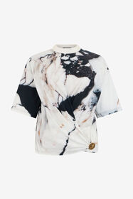 RC Grand Antique Print T-Shirt BIANCO/NERO TWT661-3PN18