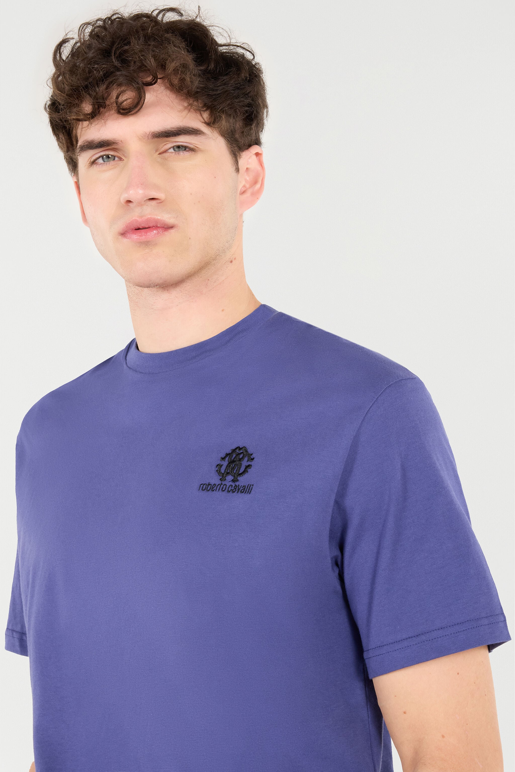 RC T-Shirt Mit Stickerei In Form Des Monogramms RC Und Logo RC T-Shirt Mit Stickerei In Form Des Monogramms RC Und Logo Navy POT60A-JD060