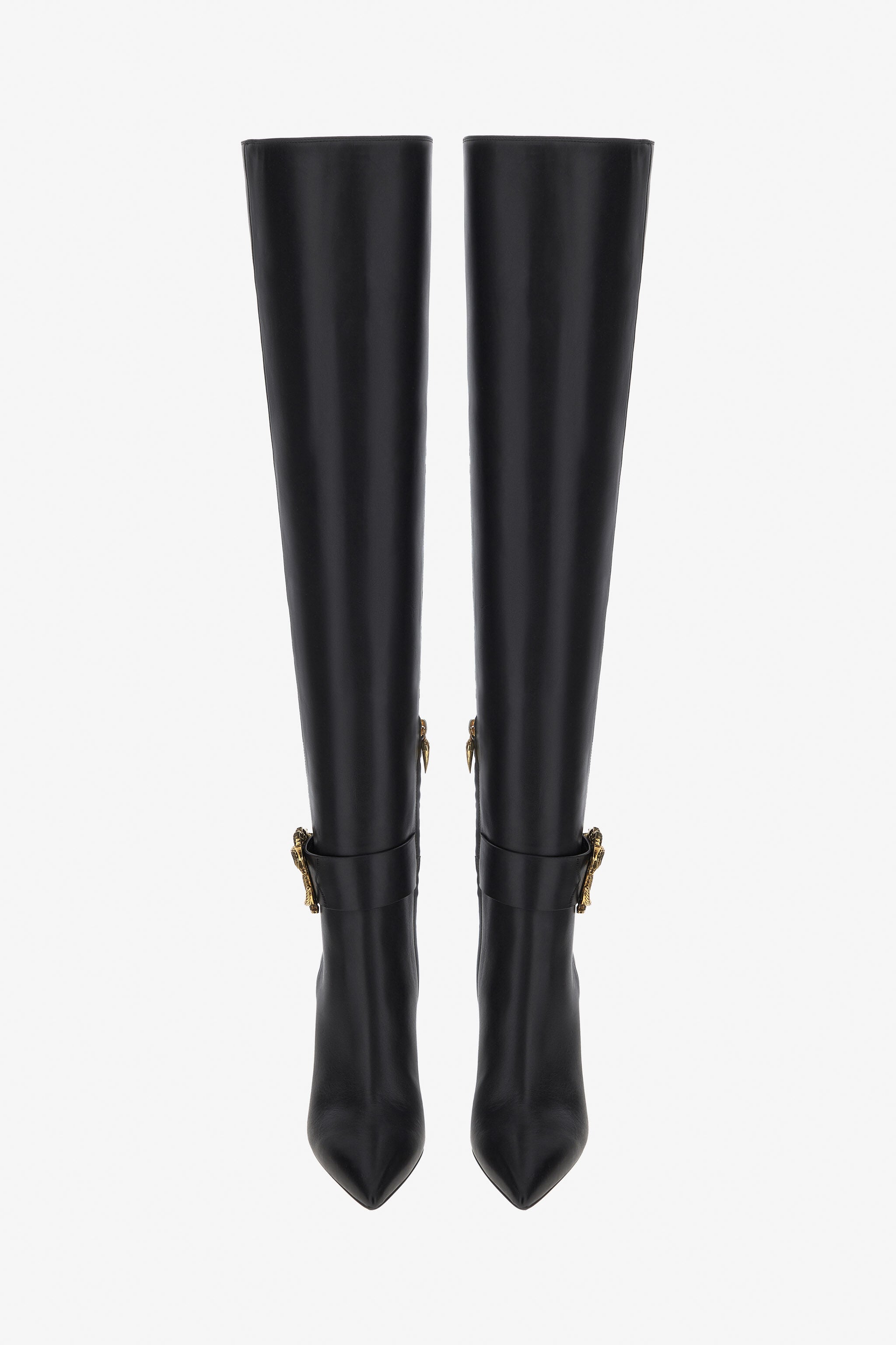 RC Knee-high boots with Monogram Mirror Snake RC Knee-high boots with Monogram Mirror Snake Black RKS017-PZV10