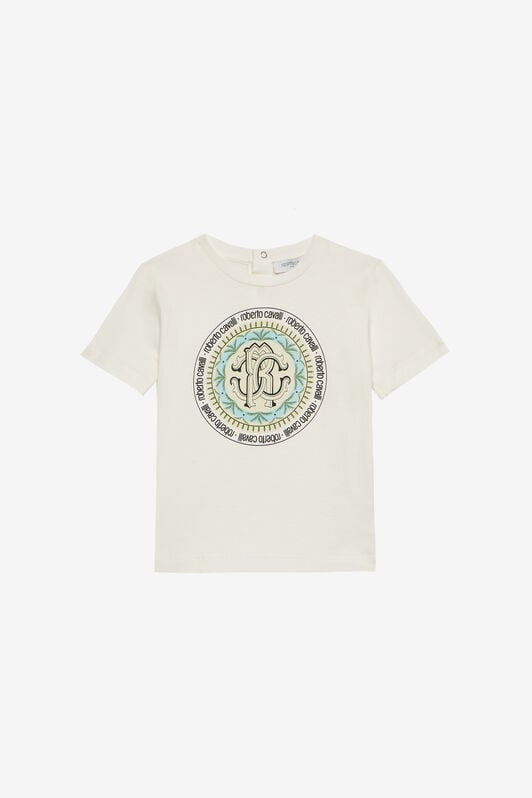 JU Camiseta Monograma RC Grande E Inscripción JU Camiseta Monograma RC Grande E Inscripción Blanco UJT610-JD001