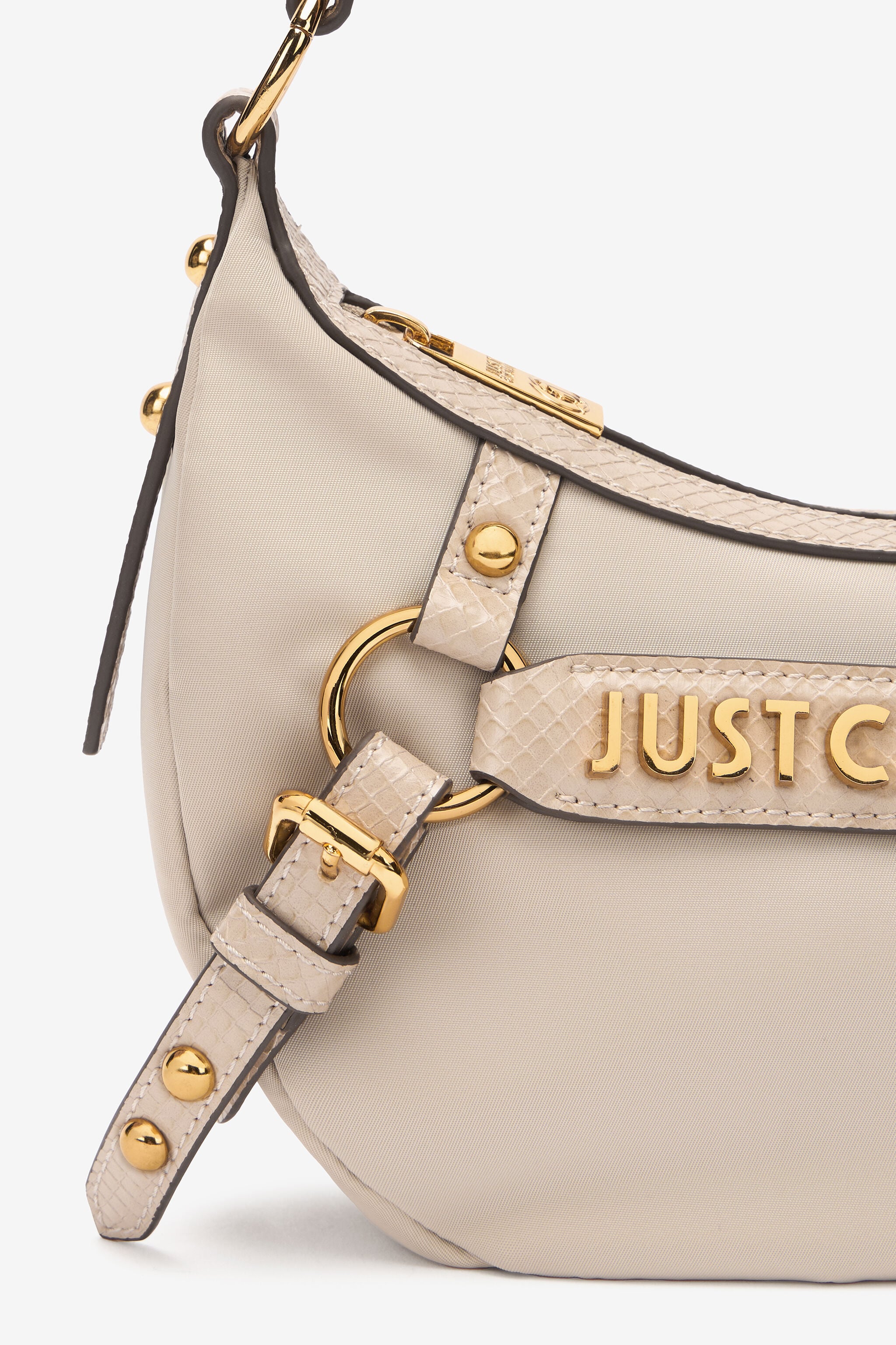 JC Hobo Bag With Straps And Logo Light Brown UFB095-UF464