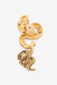 RC Antiqued Gold Snake Earrings OLD GOLD WKG014-AM001