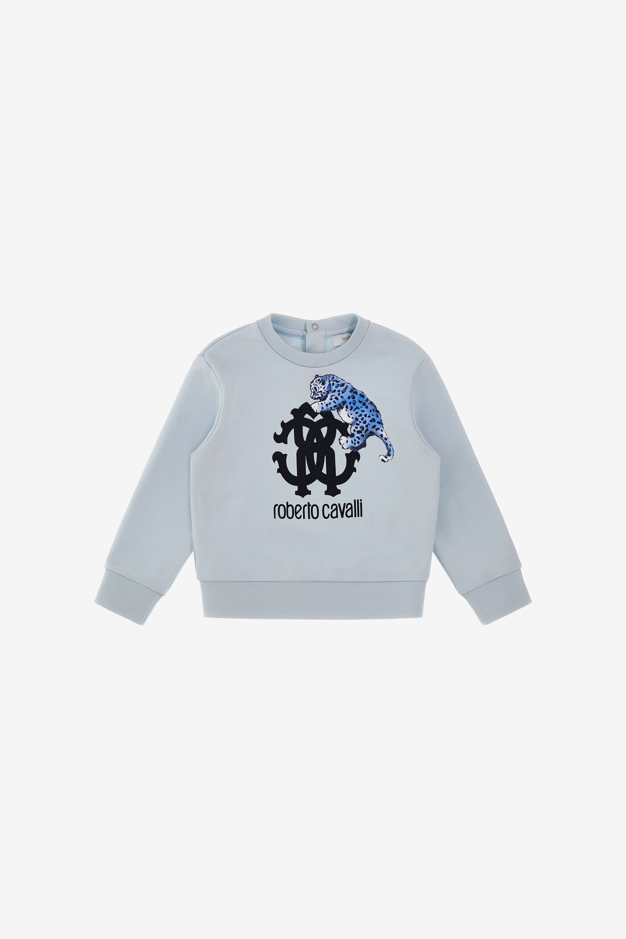 JU Blue Leopard Sweatshirt JU Blue Leopard Sweatshirt Light blue SJT909-CF050