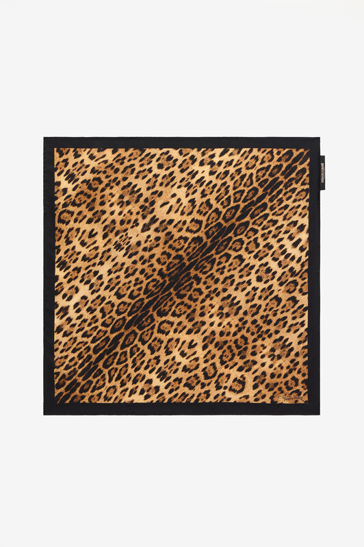 RC Jaguar Print Silk Scarf RC Jaguar Print Silk Scarf NATURAL WKI004-OZP73