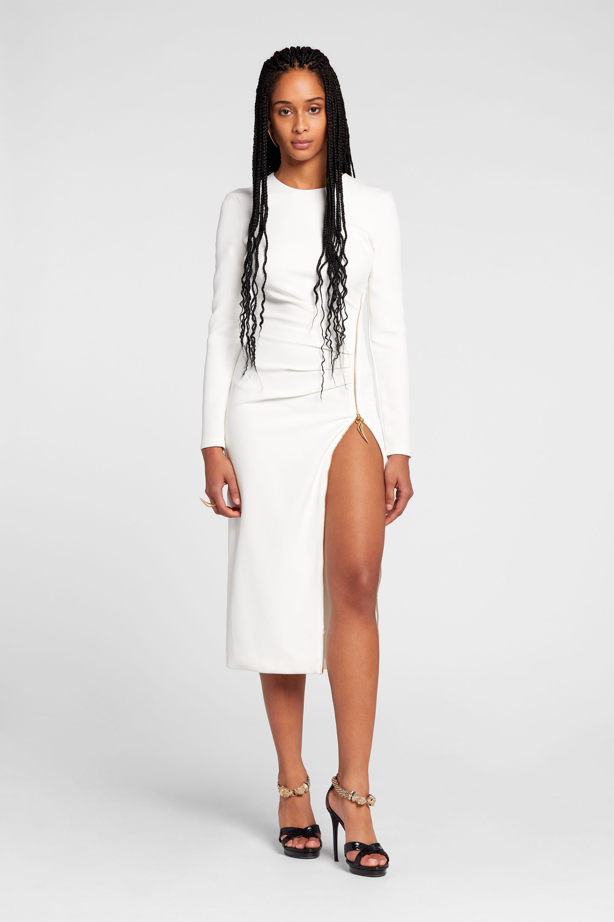 RC Zip Dress RC Zip Dress White OKT109-HR005