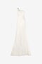 RC Robe blanche asymétrique à une épaule à motif Serpentine RC Robe blanche asymétrique à une épaule à motif Serpentine WHITE WWT121-HES36