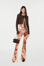 RC Pants With Oriental Print NATURALE/ROSSO VQT21A-TLQ00