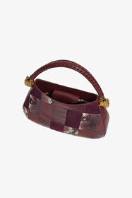 RC Patchwork Shoulder Bag Purple TKB022-PZP01