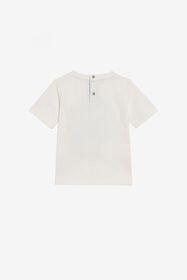 JU T-shirt Enfant Avec Monogram RC MILKY WHITE TJT647-JD001
