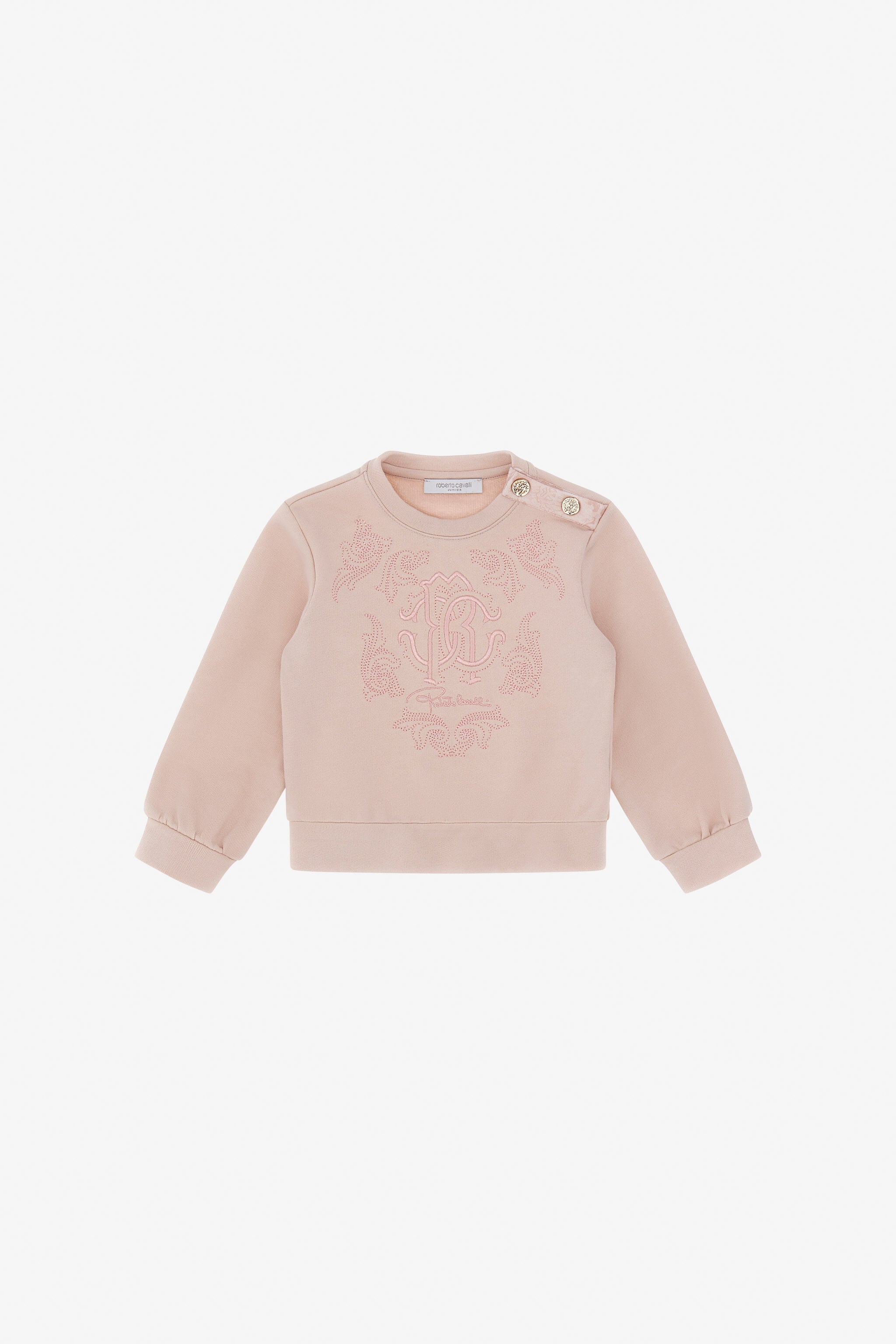 JU Sweatshirt With Decorative Embroidery JU Sweatshirt With Decorative Embroidery ROSE TJT660-CF050