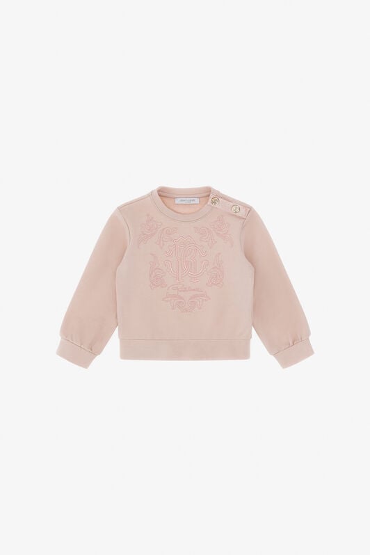 JU Sweatshirt With Decorative Embroidery JU Sweatshirt With Decorative Embroidery ROSE TJT660-CF050