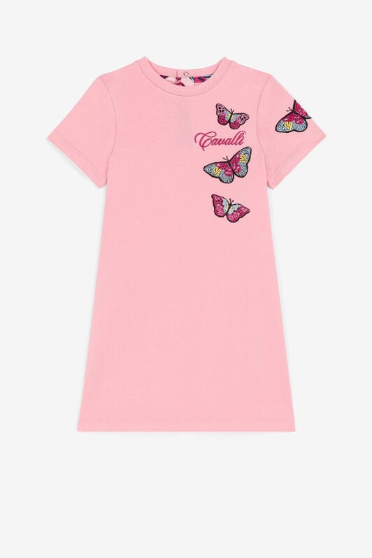 JU Kleid mit Schmetterlingen JU Kleid mit Schmetterlingen Rosa PJT133-HR006