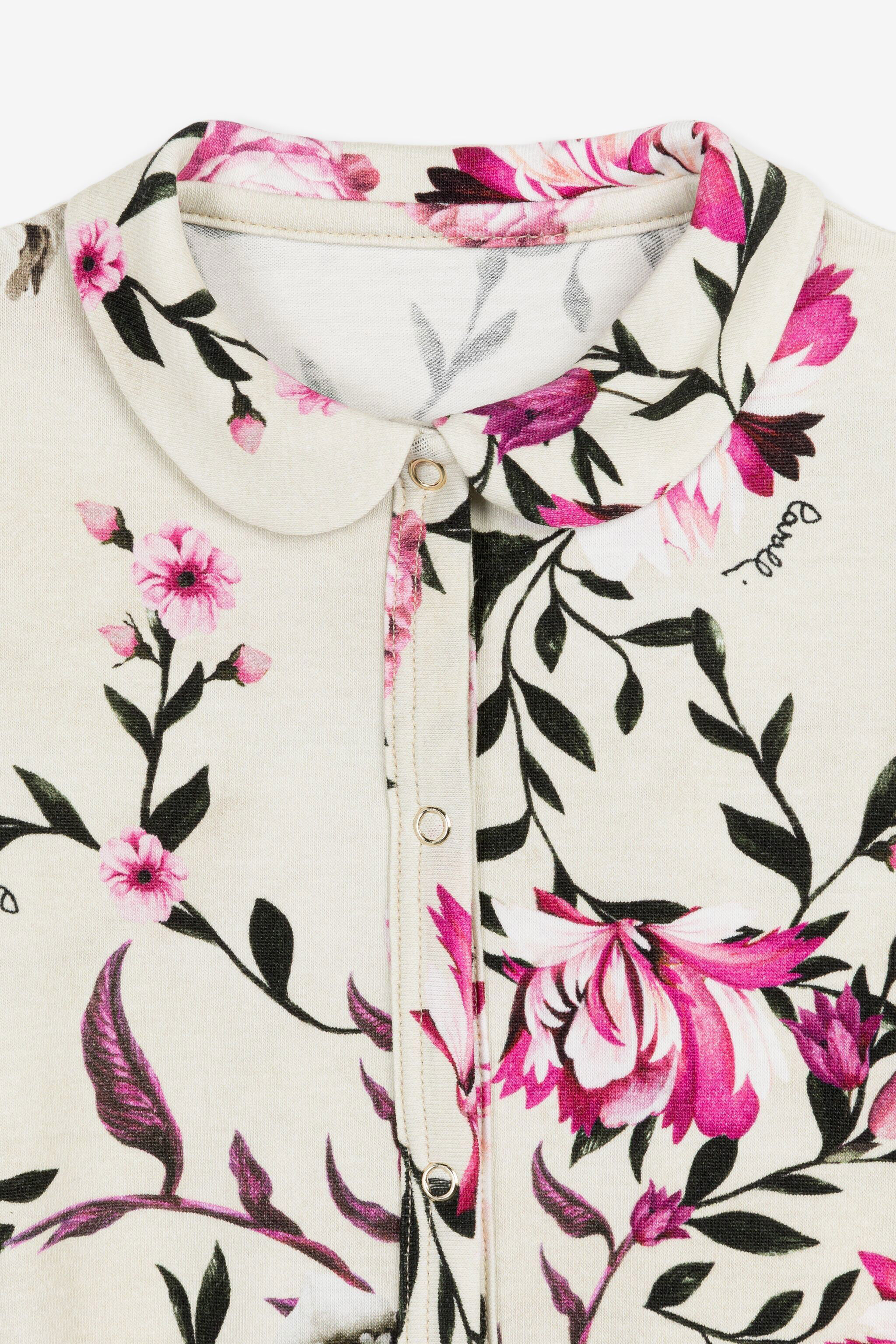 JU Strampler-Set mit Blumen-Print JU Strampler-Set mit Blumen-Print Rosa OJT807-1Z007