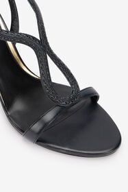 RC Black Leather Sandals BLACK WKS005-PZ319
