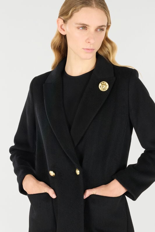 RC Long Double-Breasted Coat RC Long Double-Breasted Coat Black OOT50C-WH016