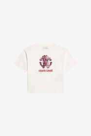 JU Cotton T-shirt with Logo IVORY XJT60T-JD018