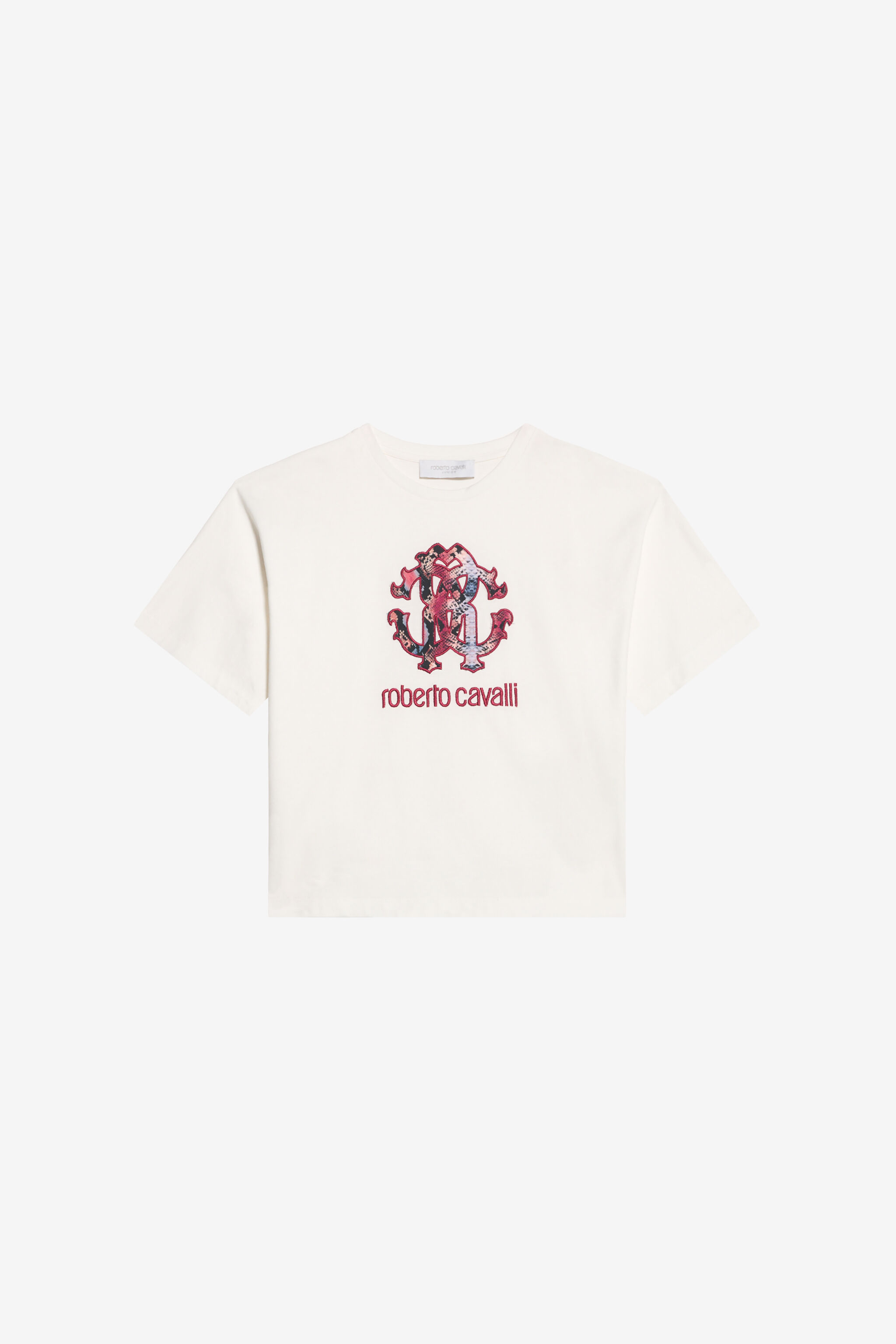 JU Cotton T-shirt with Logo IVORY XJT60T-JD018