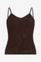 RC Haut Façon Crochet Avec Bretelles CHOCOLATE VKM613-MAC01