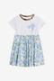 JU Robe En Coton Imprimé Plumago JU Robe En Coton Imprimé Plumago WHITE/BLUE WJT10B-JD001