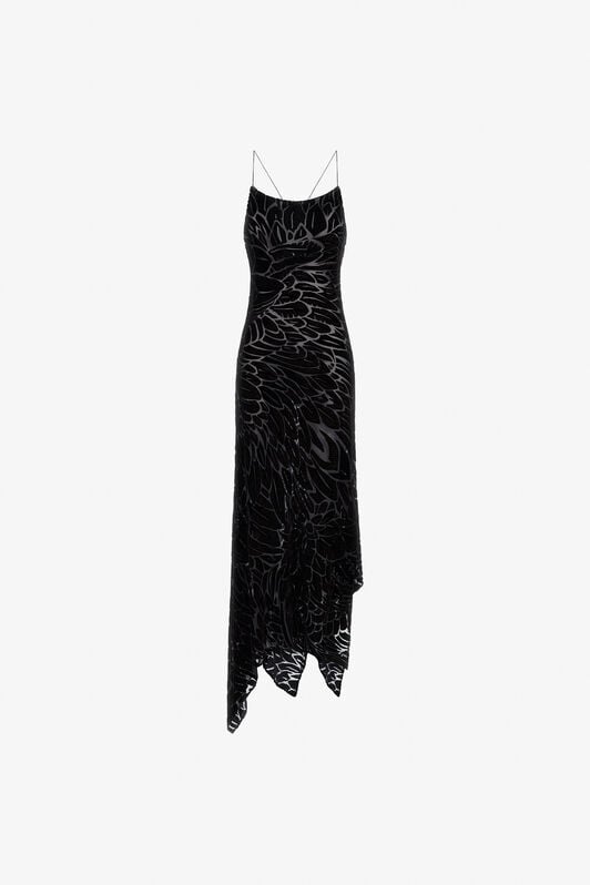 RC Plumage print devoré dress RC Plumage print devoré dress Black SWT160-4RL76