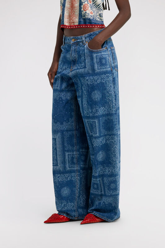 RC Wide leg Jeans Blue TKJ207-VMN12
