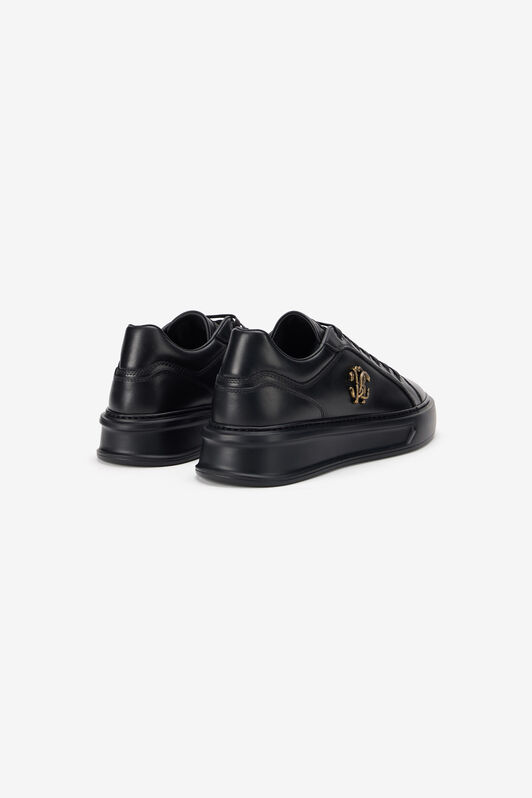 RC Black Sneakers With Gold Logo Emblem BLACK TOS00R-PZC15