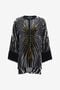 RC Chemise En Soie Imprimé Ray Of Gold RC Chemise En Soie Imprimé Ray Of Gold Noir RWR702-VLI15