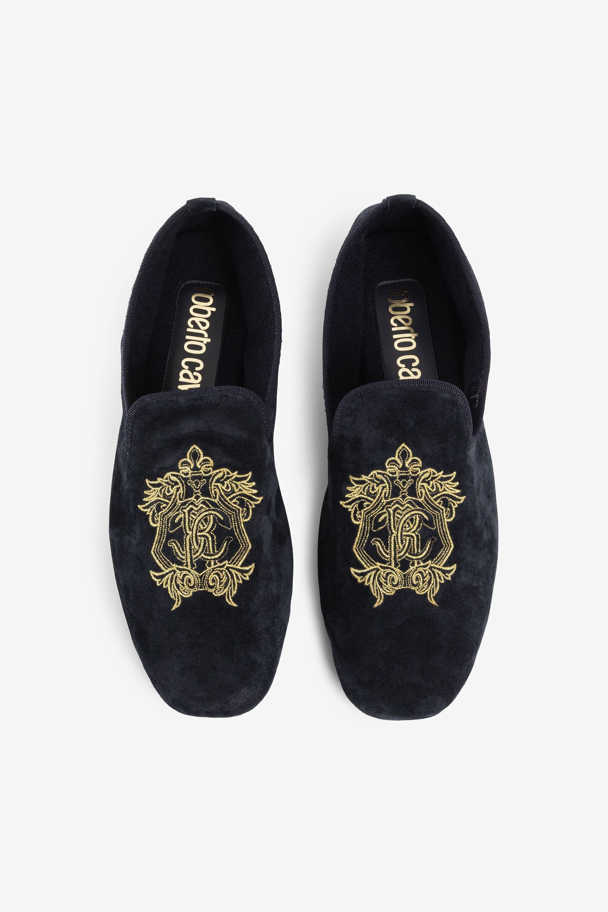 RC Chaussons à broderie Mirror Snake Crest RC Chaussons à broderie Mirror Snake Crest DARK BLUE PRS001-PZA95