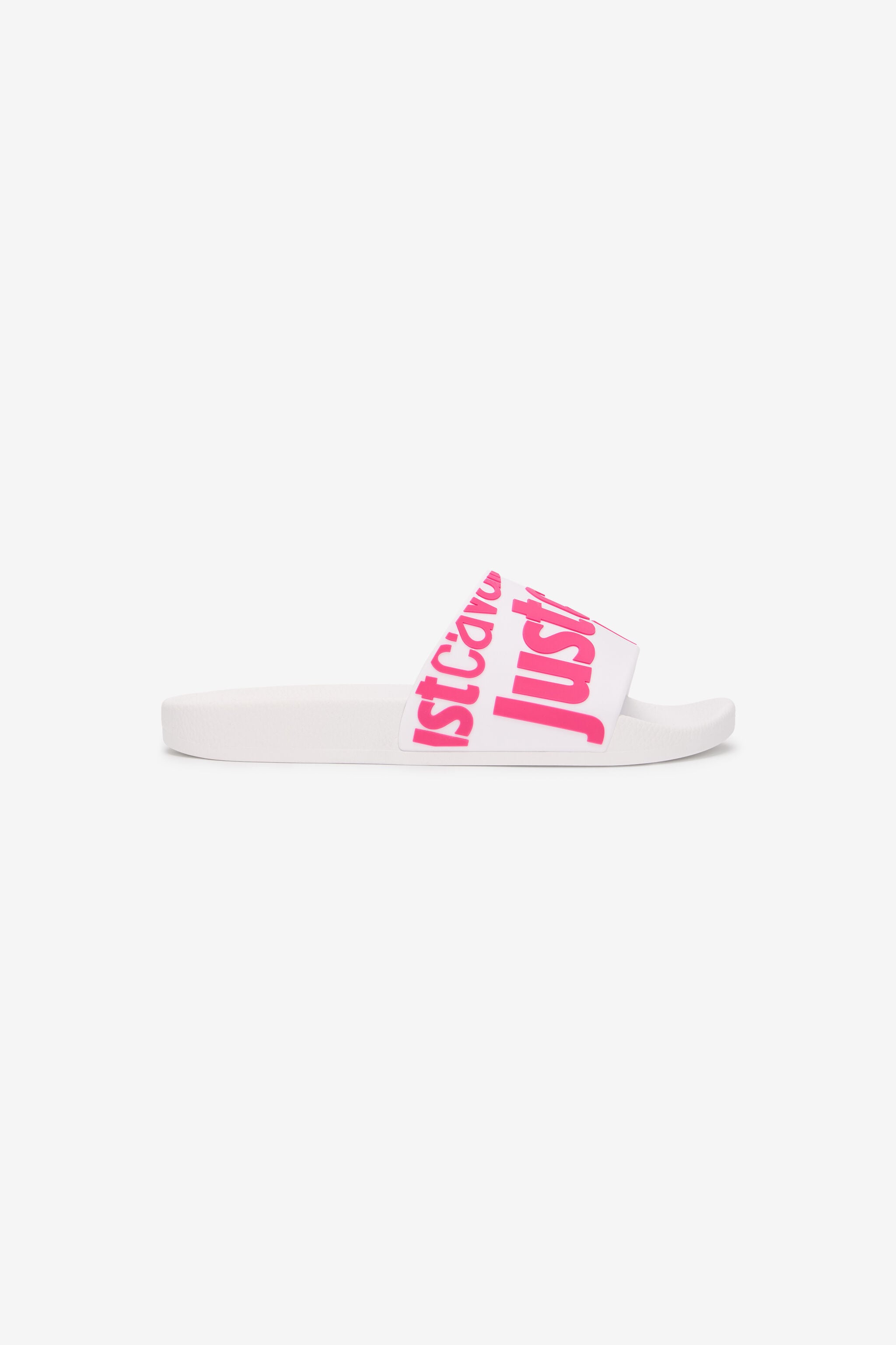 JC Weiße Slip-On Slides 003 BIANCO + 406 HOT Q61672-Q0575