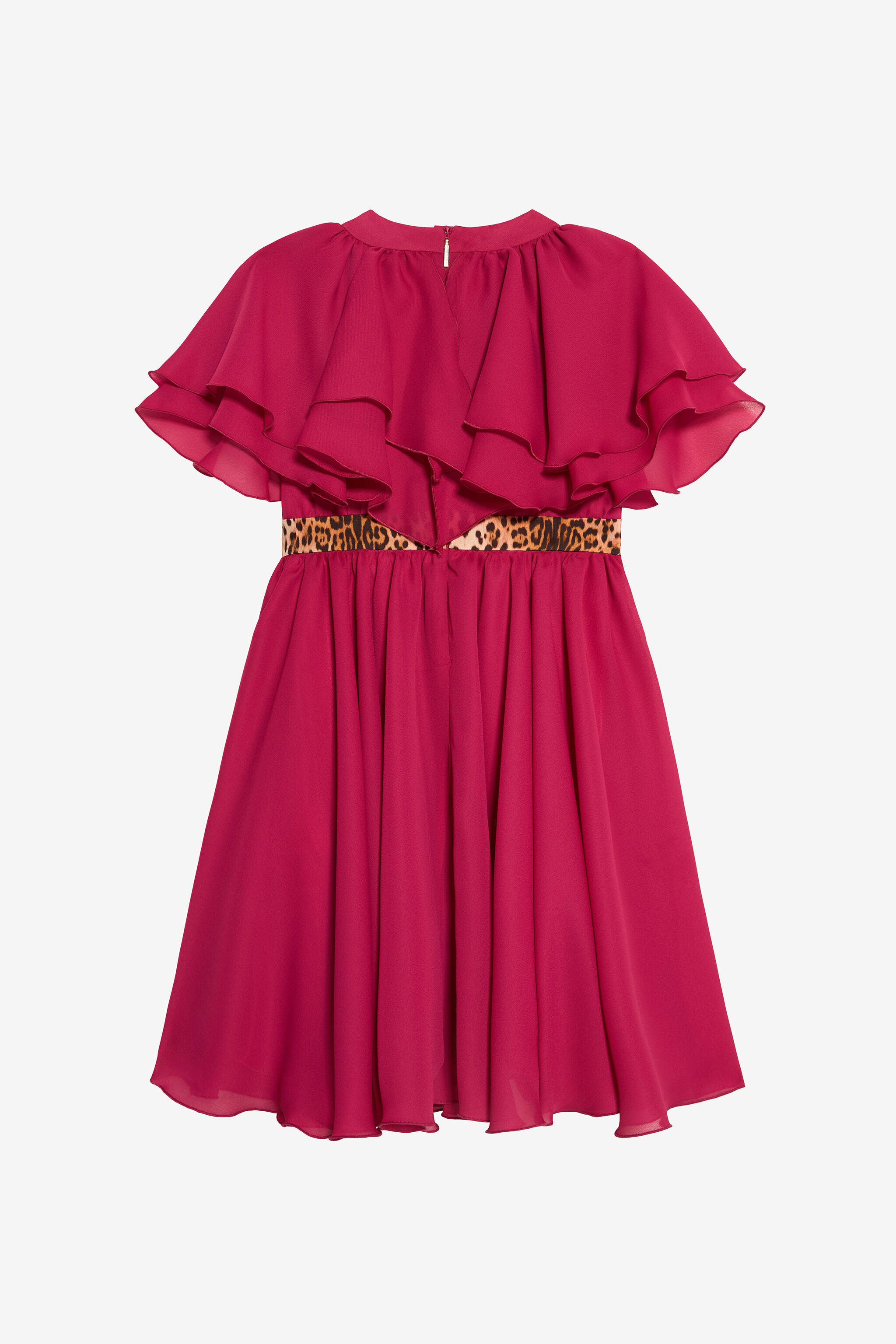 JU Fuchsia Dress with Leopard Bel JU Fuchsia Dress with Leopard Bel FUXIA BOUGANVILLE VJT10O-GG002