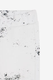 JU Splatter Print Trousers with Monogram RC OPTICAL WHITE VJT20D-5OQ44