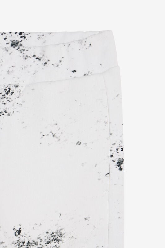 JU Splatter Print Trousers with Monogram RC JU Splatter Print Trousers with Monogram RC OPTICAL WHITE VJT20D-5OQ44