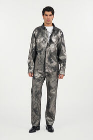 RC Monogram Print Shirt BLACK WRJ700-DN012