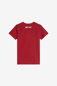 JC Just Cavalli Kids Red Logo Tee RED XFT60H-JD003