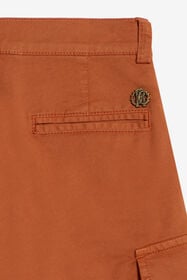 JU Bermuda En Coton Couleur Rouille ORANGE RUST WJT231-CE035