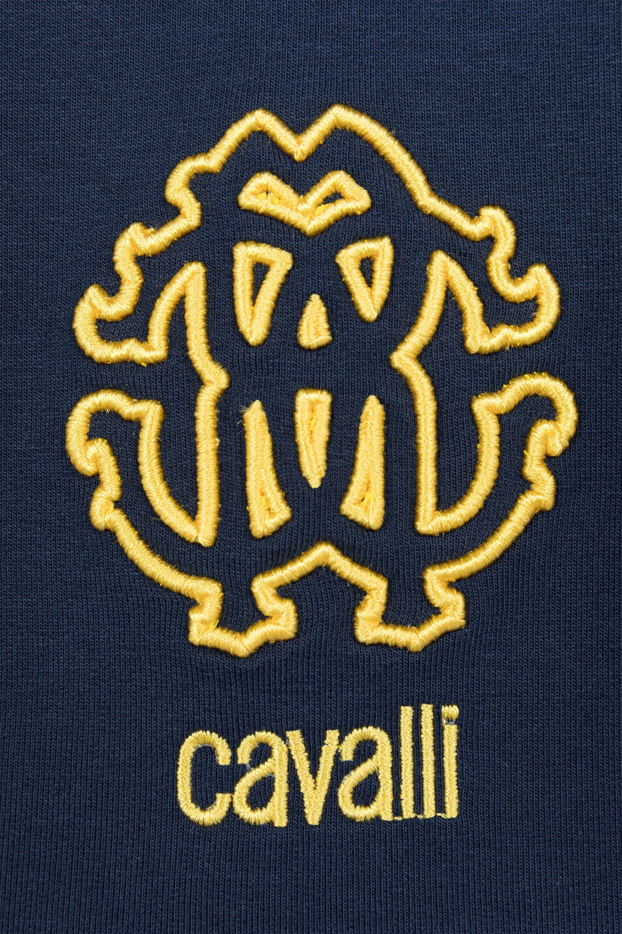 JU RC Monogram-Embroidered Shorts JU RC Monogram-Embroidered Shorts Dark blue QJT236-CF050
