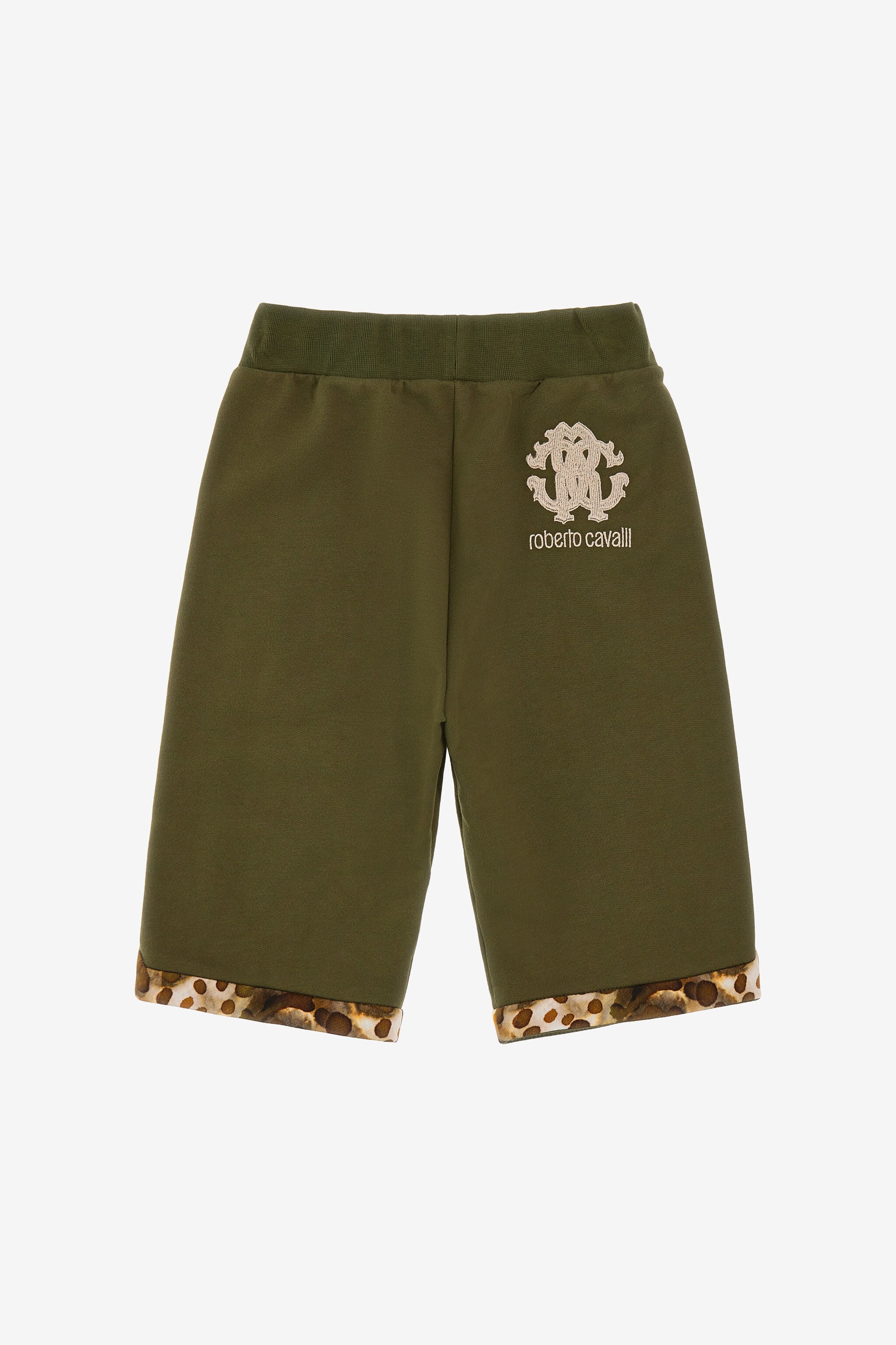 JU Kurze Jogginghose Mit Einsätzen Ocelot Skin JU Kurze Jogginghose Mit Einsätzen Ocelot Skin Military Green SJT230-CF050