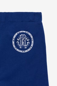 JU Pantalon de Jogging Color-Block Bleu BLUE/YELLOW TJT246-CF050