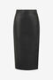 RC Jupe Midi En Cuir Uni RC Jupe Midi En Cuir Uni Noir TWP300-PN001