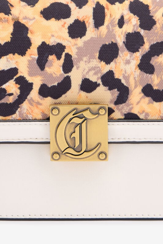 JC Bag With Jaguar Skin Print And JC Monogram JC Bag With Jaguar Skin Print And JC Monogram White SFB137-SF629