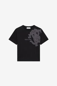 JU T-Shirt with Logo BLACK XJT62P-JD003