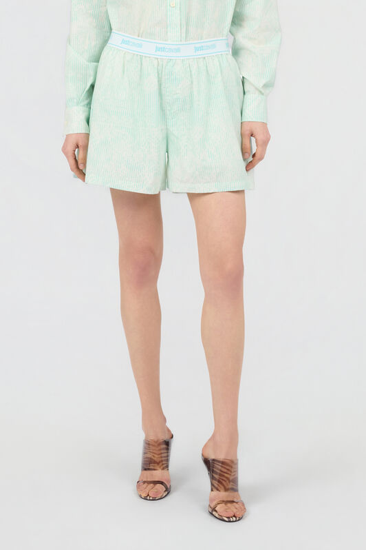 JC Cotton Shorts with Logo Waistband JC Cotton Shorts with Logo Waistband GINEPRO WFT168-WF545