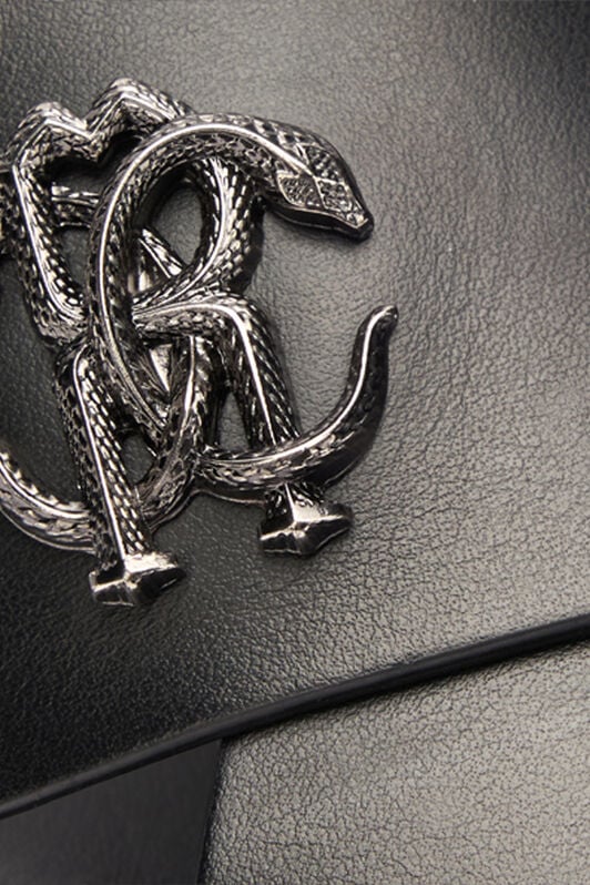 RC Slides With Bands And Mirror Snake Monogram RC Slides With Bands And Mirror Snake Monogram Black URS021-PZA90