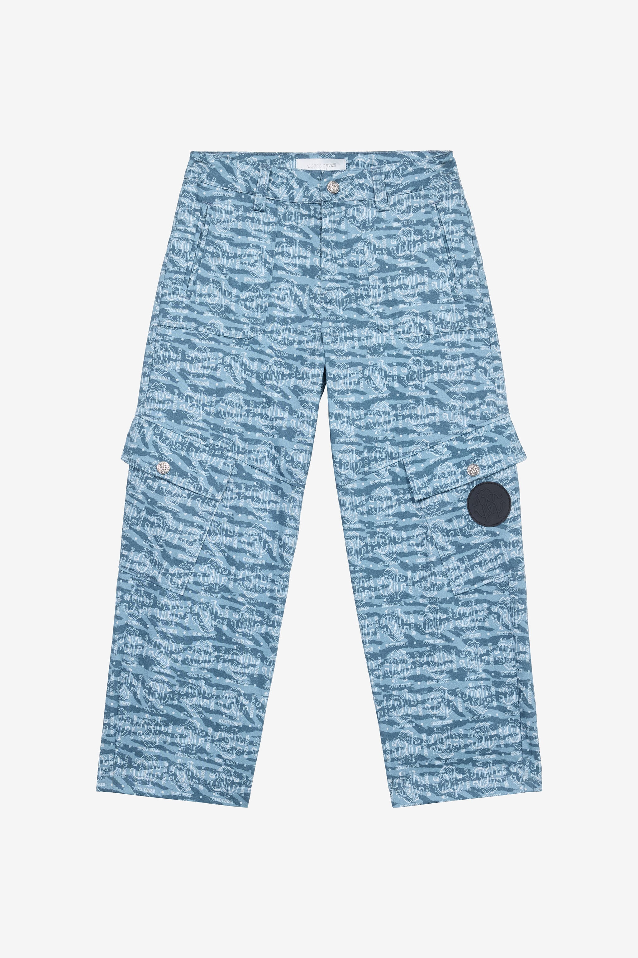 JU Pants With RC Monogram And Logo JU Pants With RC Monogram And Logo Blue UJT201-JFO38
