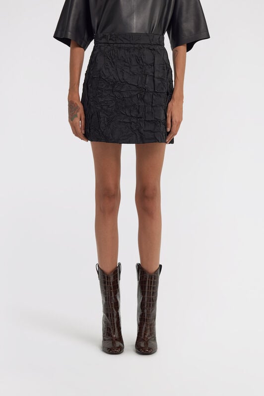 RC Skirt with wrinkled effect RC Skirt with wrinkled effect Black TWT302-RD034