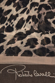 RC Roberto Cavalli Stole with Queen of Sicily print Light Brown SYI00H-2NL55